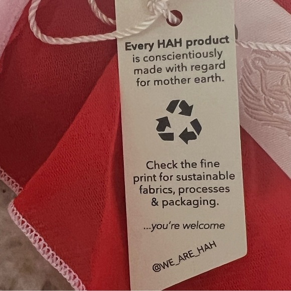 NWT We are HAH X Free People Fly Girl Mesh Panty XS S M L XL Blood Orange Red - Picture 7 of 8